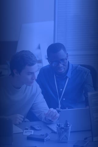 Two security engineers working